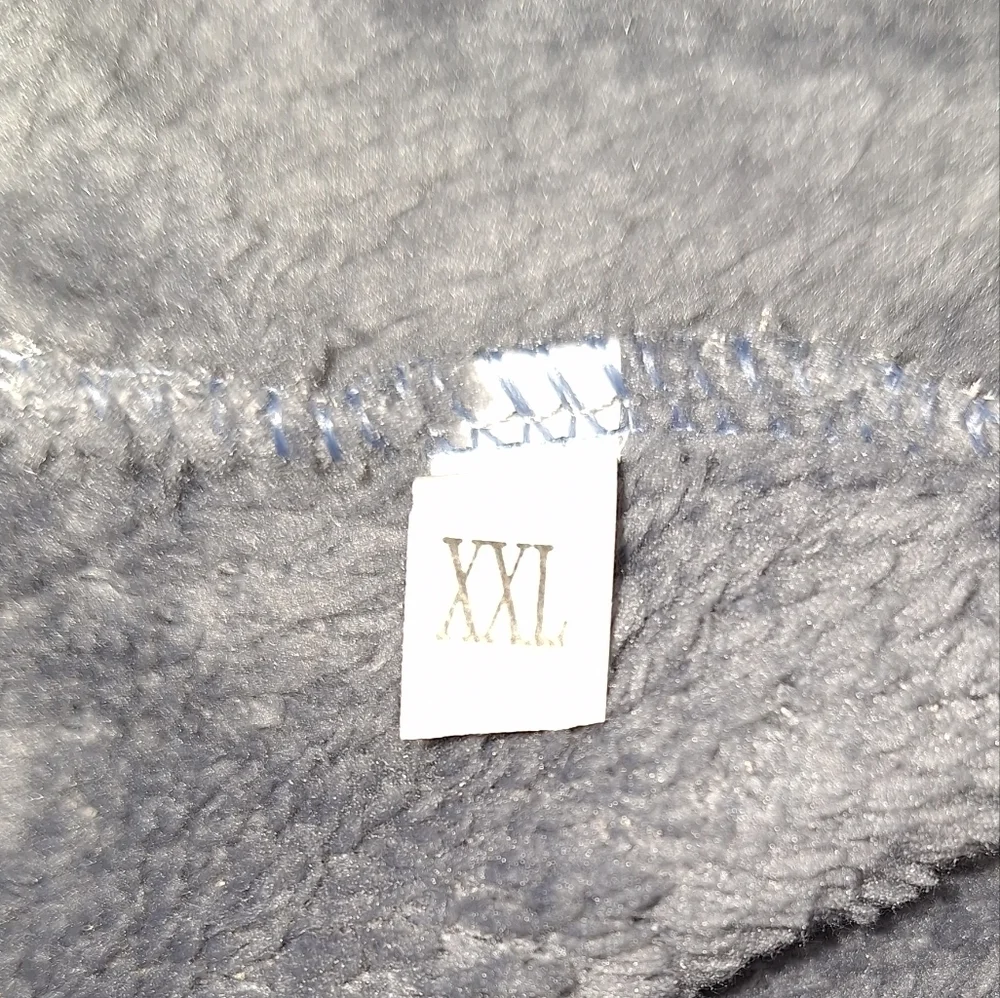 An XL Dog Hoodie Sweater in gray,  soft brushed cotton. With ears and legs.